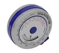 Desiumite Metro a nastro retrattile, 150 cm/200 cm, con indice di massa corporea BMI, per monitoraggio dieta e fitness, strumento di misurazione in plastica con blocco e pulsante (3 pezzi, blu)