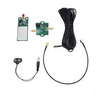 Desiumite Mini kit antenna telescopica attiva, modulo ricevitore radio ad onde corte, ad alta frequenza e ad altissima frequenza, alloggiamento in alluminio, 100 KHz-30 MHz, adatto per radio a