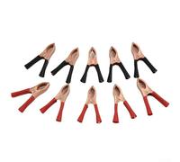 Desiumite Morsetti per batteria da 30 A, con pannello solare in lega ramata, per contatti e recinzioni elettriche, 70 mm, 2 (10 pezzi)