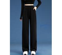 Desiumite Pantaloni Casual Donna Vita Elastica per Vacanze | Lunghezza 7/8, gamba larga, circolazione , libertà movimento, no sensazione oppressione
