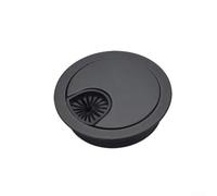 Desiumite Passacavo in metallo per la gestione dei cavi, 50 mm, 60 mm, 80 mm, finitura cromata spazzolata, tavolo in lega di zinco per tenere in ordine il tavolo con design antiscivolo, rimovibile per