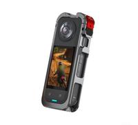 Desiumite Per X5 Sport Camera In Lega di Alluminio Telaio di Protezione Della Macchina Fotografica Cage Set, Dotato Di Silicone Lens Protezione Copertura, Microfono Antivento Cover
