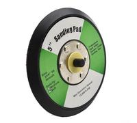 Desiumite Platorello da 125 mm da 125 mm per utensili abrasivi con gancio e anello, piastra abrasiva in materiale PU con filettatura da 5/16"-24, accessorio per utensili elettrici (nero)