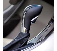 Desiumite Pomello del cambio per Verano 2012-2017, Regal 2009-2013, Insignia, leva del cambio manuale in ABS rivestita in pelle e metallo, nero/rosso (nero)