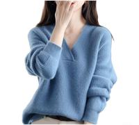 Desiumite Pullover Knit Donna Loose Fit Tessuto Elasticizzato | VestibilitÃ loose fit, tessuto elasticizzato, movimento libero, per stile casual , i corpi