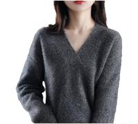 Desiumite Pullover Knit Donna Loose Fit Tessuto Elasticizzato | VestibilitÃ loose fit, tessuto elasticizzato, movimento libero, per stile casual , i corpi