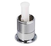 Desiumite Pulsante per cassetta WC a doppio scarico, cromato, per modelli Siamp 45 e 45, struttura in ABS, 85 x 48 mm, finitura argento