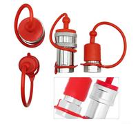 Desiumite Raccordi idraulici a disconnessione rapida ISO7241-A NPT 1/2 1/4 3/8 in acciaio al carbonio 3600 PSI con copertura antipolvere (NPT1/4)