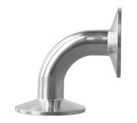 Desiumite Raccordo a gomito sanitario in 90 misure, compatibile con ghiera in acciaio, per industrie alimentari, bevande, biotecnologie, 1 per 4 gradi in acciaio inox con 1 (19 mm)