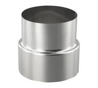 Desiumite Riduttore per canna fumaria in acciaio inossidabile, connettore per camino, adattatore per stufe per stufe a legna, tubo e combustione di riscaldamento con sistemi a scala multipla (Ø100 mm