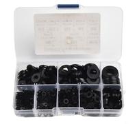 Desiumite Rondelle in nylon resistenti, set da 500 pezzi, M2-M10, guarnizioni in gomma resistenti all'usura per riparazione di guarnizioni del tubo, guarnizione piatta O-For Ring per uso industriale e