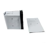 Desiumite Sacchetti per piantare per coltivazione senza suolo, 50 sacchetti per coltivazione in bianco e nero con design riflettente, materiale PE, 37 x 18 x 15 cm e 31 x 14 x 12 cm, per (8 L)