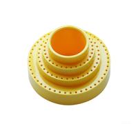 Desiumite Scatola organizer compatta rotante per punte da trapano e accessori, con rotazione a 360 gradi, soluzione efficiente per gli appassionati del fai da te (giallo)