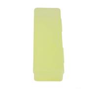 Desiumite Scatola portaoggetti rettangolare in plastica colorata per strumenti per nail art, strass, pinzette e accessori, 18,8 x 5,8 x 3 cm, 1 confezione (giallo)