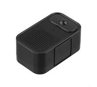 Desiumite Sensore porta di benvenuto con induzione, distanza di rilevamento 5-6 m, angolo di visione di 120°, volume regolabile e registrazione vocale, installazione magnetica (nero 400 MAH)