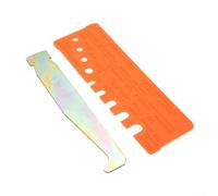 Desiumite Set da 2 pezzi per pulitore generale della catena della motosega e calibro di controllo rapido, kit di accessori in acciaio e plastica per manutenzione motosega, dimensioni lime, passo, D