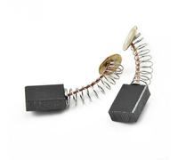 Desiumite Set di 10 spazzole in carbone da 6 x 12 x 17 mm, con molla di durezza e filo di rame spesso, per utensili elettrici, trapano, sega a catena