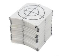 Desiumite Set di 100 riflettori totali per stazioni con bersagli riflettenti argentati, 20 x 20/30 x 30/40 x 40/50 x 50/60 x 60 mm, per la costruzione di ponti a tunnel (5 cm x 5 cm)