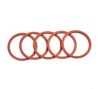 Desiumite Set di distanziali per mozzi in lega di alluminio, per movimento centrale e volano a cassetta, spessore 1-3 mm, leggeri per guarnizioni CNC, compatibili con 5 rondelle (2 mm rosso)