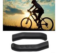 Desiumite Set di protezioni per manubrio della bicicletta, in silicone, per evitare graffi e migliorare il controllo della guida (giallo)