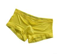 Desiumite Slip Hipster Uomo con Tasca 3D in Pizzo | Tessuto ice silk, design per trasparente, tasca 3D bulge, leggero come nube, per stile moderno