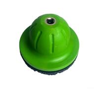 Desiumite Spazzola per smerigliatrice per mozzi di ruote, 150 mm, con smerigliatrice veloce e tazza di macinazione per pulizia automobilistica e rimozione della ruggine (verde)