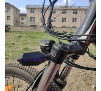 Desiumite Staffa di montaggio in acciaio inossidabile per faro e fanale posteriore, compatibile con foro centrale della forcella anteriore e fissaggio del fanale posteriore del rack, materiale 304