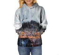 Desiumite Stampata 3D per Vacanza e per Tempo Libero Stampata 3D per | Cappuccio integrato, per vestibilità regular fit, comfort quotidiano, perfetta per uscite casual