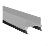 Desiumite Striscia di guarnizione inferiore della porta per fessure 0,3-1,5 cm, 97 cm in PVC + paraspifferi in feltro per porte larghe 3,5-5 cm, antivento, riduzione del rumore, striscia per soglia