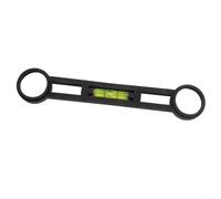 Desiumite Supporto per livellamento idraulico ABS con livella a bolla per rubinetto doccia, orientamento a piedino piegato, 150 mm, compatto, nero, per fai da te e uso professionale (10)