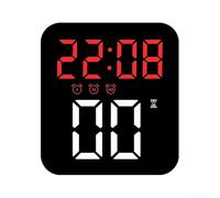 Desiumite Sveglia a LED con luminosità regolabile con tre impostazioni di allarme e funzione snooze, adatta per camera da letto, ufficio o scrivania (rosso)