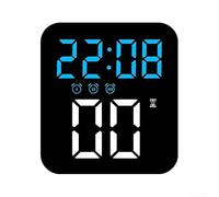 Desiumite Sveglia LED a luminosità regolabile con tre impostazioni di allarme e funzione snooze, adatta per camera da letto, ufficio o scrivania (blu)