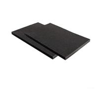 Desiumite Tappetino antigoccia per condizionatore d'aria con retro magnetico per assorbimento del rumore e protezione dalla pioggia, confezione da 2, 30,5 x 43,2 x 0,9 cm, cuscinetti in schiuma nera