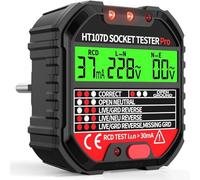 Desiumite Tester elettrico dello sbocco con la caratteristica di prova di RCD e gli indicatori del LED per l'identificazione di errori di cablaggio e conformità di sicurezza