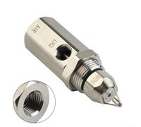 Desiumite Ugello d'aria in acciaio inox per sistema a nebbia secca, angolo di spruzzo 30-80 gradi, filettatura 1/4", pressione di esercizio 0,6-1,2 bar, alta resistenza fino a 200 °C, Com(angolo 80)