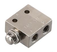 Desiumite Valvola pneumatica meccanica a 2 posizioni a 3 vie TAC2-31V, comando a leva del rullo, struttura in lega, porta da 8,4 mm, 62 x 32 x 16 mm, per