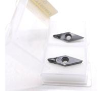 Desiumite Vcmt1604/1103 Pcd/cbn Inserto di tornitura con punta per tornio cnc indicizzabile per Elite Avere resistenza non ferrosa 2pcs più conducibilità termica compatibile con Wea(VCGT160402 PCD)