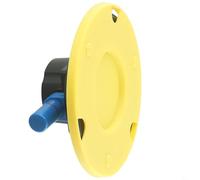 Desiumite Ventosa a vuoto da 15,2 cm, base con supporto per ventosa in vetro, in alluminio, gomma resistente, con adattatore M6/m8 a quarto 3 su 8, adattatore filettato per controsoffitti gialli (10