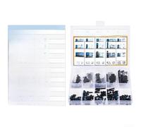 Desiumite Viti a croce cm, 300 pezzi, rivestite in zinco nero e bloccafilo pre-applicate, per esigenze di fissaggio ridotte di manutenzione (300 pezzi)