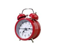 Desk Alarm Clock For Students Alarm Clock Battery Operated For Office Workers Lightweight Portable Design Snooze Function Extra Loud Portable Silent Wake Up Extended Battery Life Compact Design(Red)