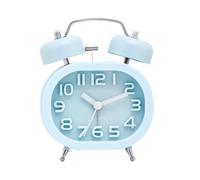 Desk Alarm Clock For Students Alarm Clock Battery Operated For Office Workers Lightweight Portable Design Snooze Function Extra Loud Portable Silent Wake Up Extended Battery Life Compact Design(Blue)