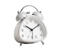 Desk Alarm Clock For Students Alarm Clock Battery Operated For Office Workers Lightweight Portable Design Snooze Function Extra Loud Portable Silent Wake Up Extended Battery Life Compact Design(Red)