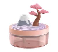 Desk Bedroom umidificatore, Cool Mist, Auto Shut Off, Quiet, Landscape Design, Compact White, Small Room Use, Desktop Plant Care, Office Home, USB Powered