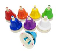 Desk Bells for Kids, Colorful 8 Notes Hand Bells Set, Vibrant Musical Instrument for, Educational Desk Bell Set for Children, Fun Classroom Bells, Music Bells for Kids, Handheld Instrument