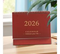 Desk Calendar - 2026 12-Month Paper Planner | Creative Schedule Organizer, Daily Date Check-In, Elegant Calendar Holiday Birthday Reminder, Office, School, Bedroom, Study Room, Cafe, Manager Desk