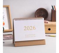 Desk Calendar 2026-12-Month Paper Planner | Creative Schedule Organizer, Daily Date Check-In, Holiday Birthday Reminder for Office, School, Bedroom, Study Room, Cafe, Manager Desk