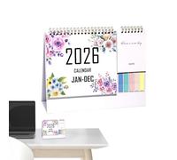 Desk Calendar, 2026 Aesthetic Monthly Planner, Thick Paper Scheduling Pad with To-Do List Section, Functional Office Supplies for Home, Apartment, Daily Organization