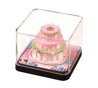 Desk Calendar 2026 - Birthday Cake Arts & Crafts Decor | 3D Creative Paper Sculpture Notepad Calendar for Christmas, New Year, Offices, School, Dorm, Apartment, Teachers, Home Organization Gift