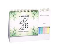 Desk Calendar, 2026 Calendar Planner, 10.08x7.68x0.39 Inches Tear Off Pad Design Section, 12 Month Monthly Organizer with Thick Paper and Writable Space for Offices, Planning