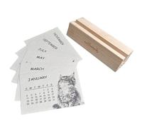 Desk Calendar - 2026 Month | Monthly Desktop Organizer with Seed Paper Pages, Standing Calendar for Home Office, Home Accessories, Plantable Paper Date Display for Studio Classroom